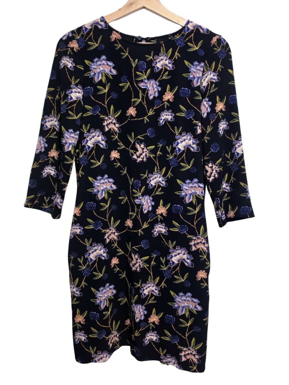 H&M Black Floral Dress — Size 6